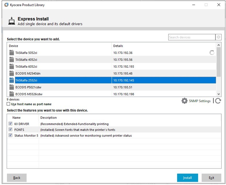 Install a Kyocera Printer Driver (Windows)