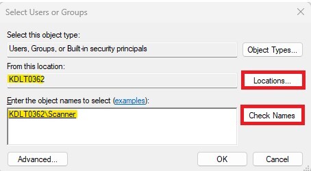 Set Up Scan to Folder on Windows