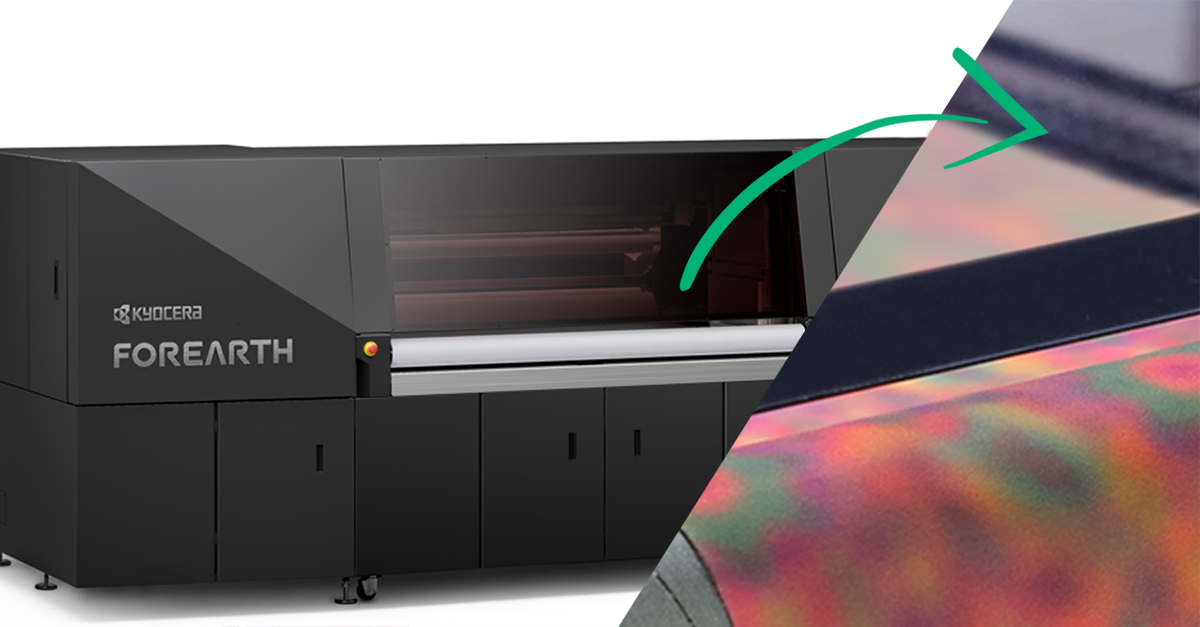 forearth device with printed fabric