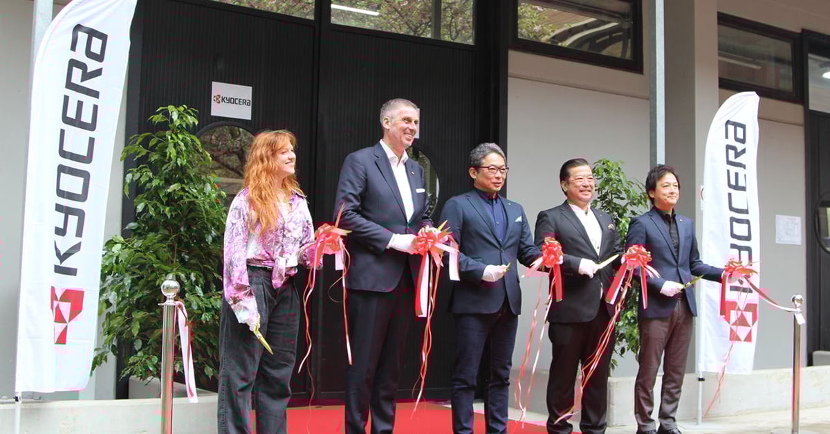 opening ceremony with ribbon cutting