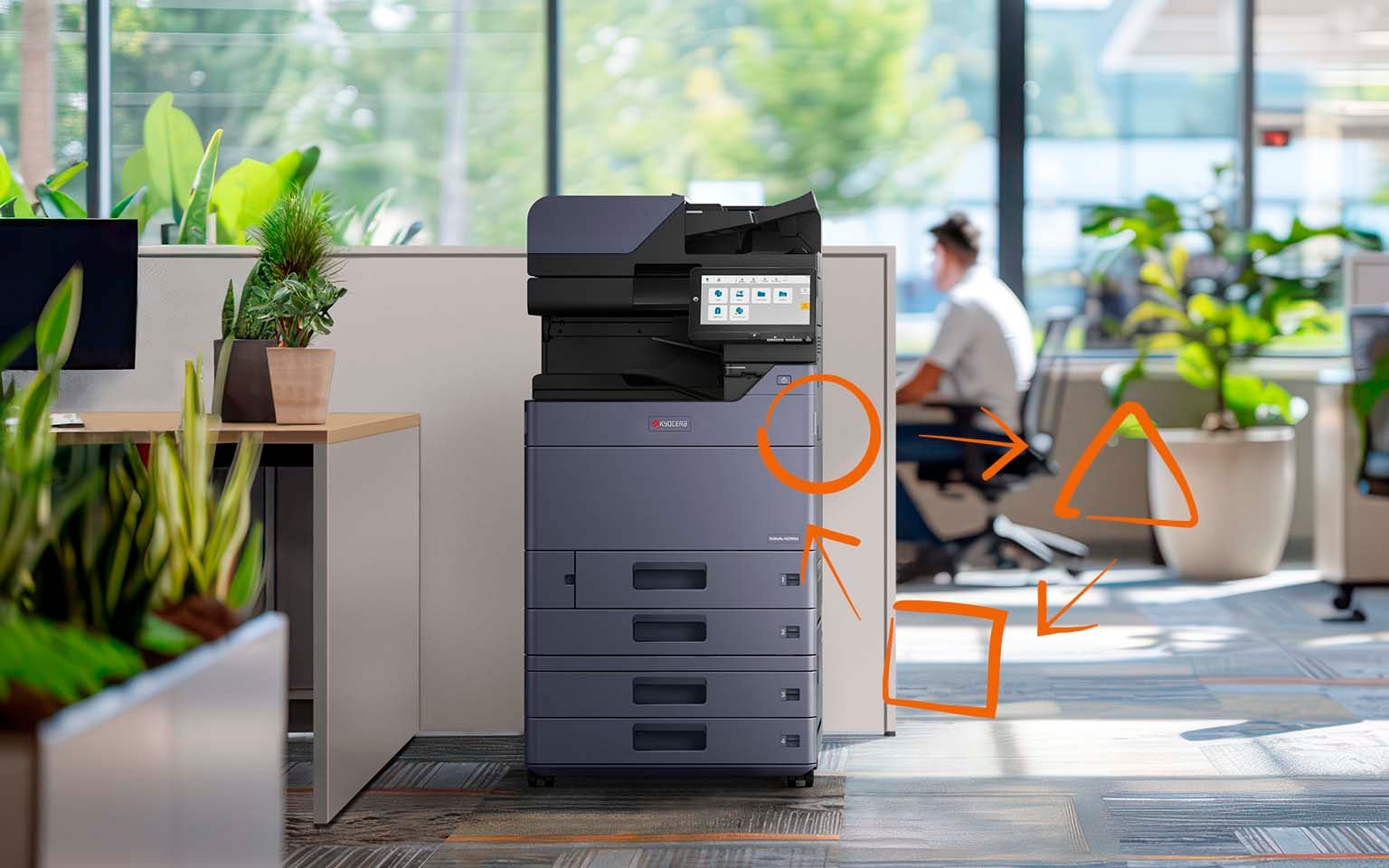 Taskalfa device in office setting