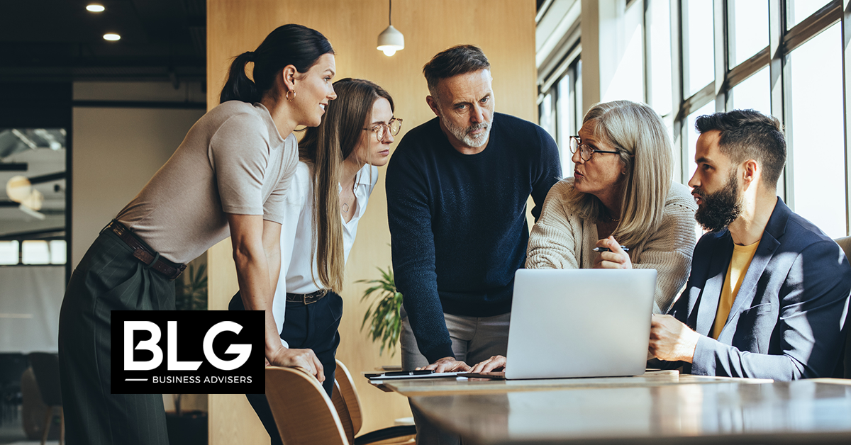 People at the office working together