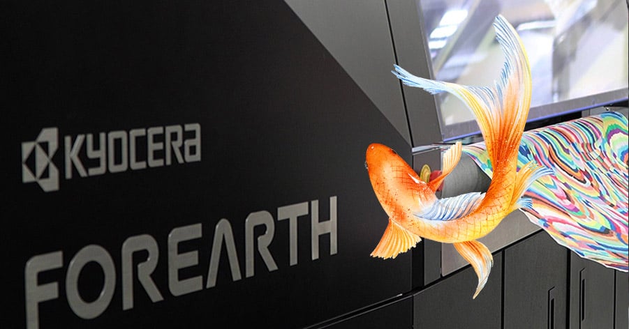 Forearth device with fish illustration