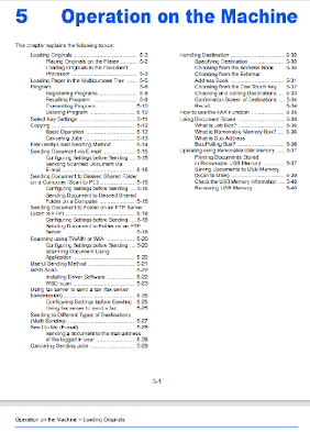 How to scan: Operation of the machine topics list