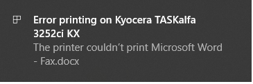 Print queue issues: Queue error status