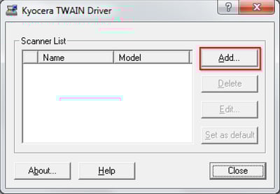Kyocera TWAIN driver