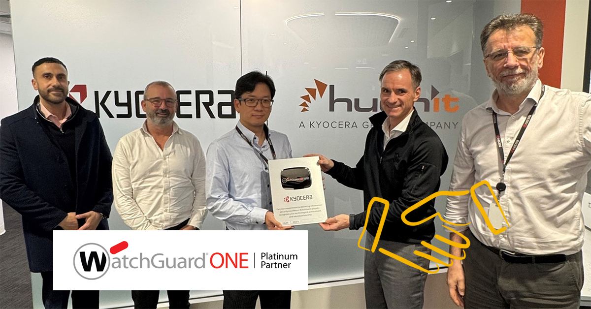 Kyocera Document Solutions Australia Achieves Platinum Partner Status with WatchGuard for Second Consecutive Year